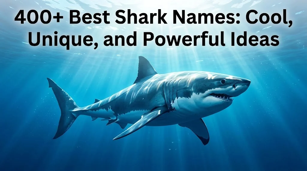 Cool,Best Shark Names: Unique & Powerful Ideas