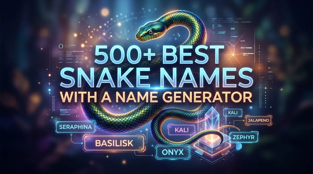 Best Snake Names With a Name Generator