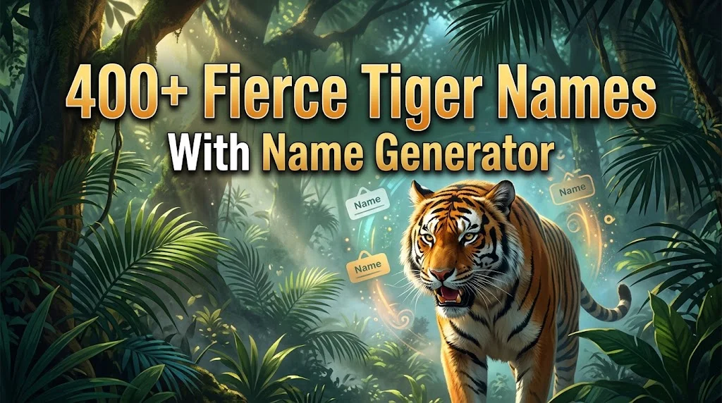 Tiger Names With a Name Generator