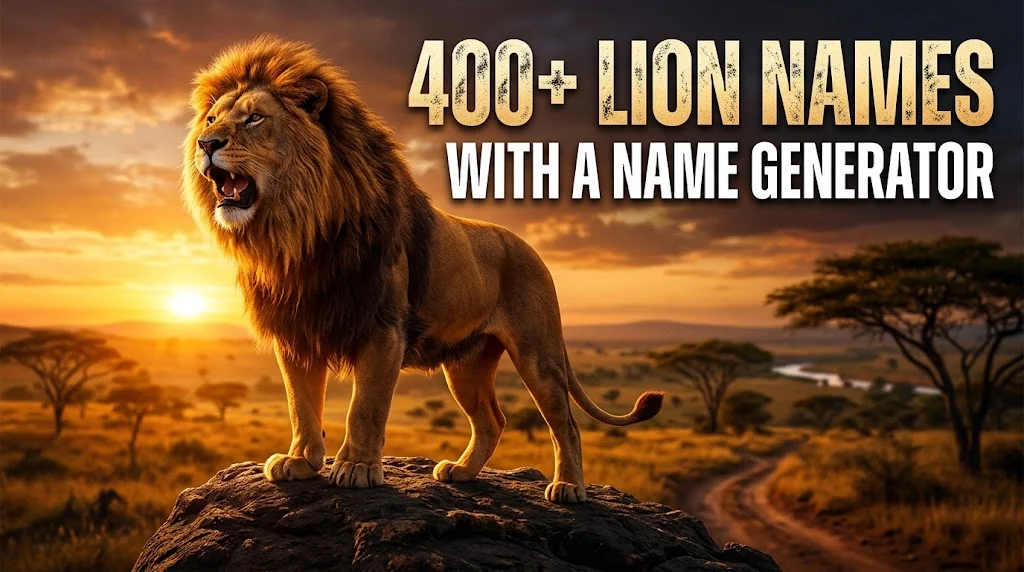 Lion Names With a Name Generator
