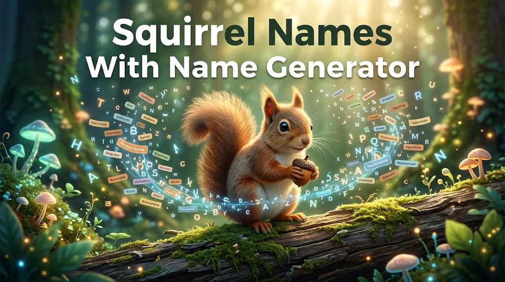 Squirrel Names With a Name Generator