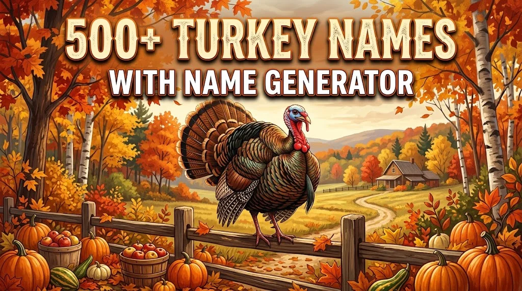 Turkey Names With Name Generator